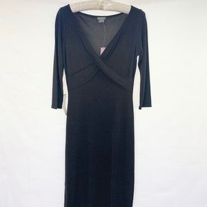 Ann Taylor Long Sleeve V-neck Dress Size 2P
